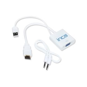 Inca IVTH-01 VGA To HDMI Çevirici USB Ses Kablosu