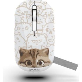 Inca IWM-242K Beyaz Optik Şarjlı Sessiz Kablosuz Mouse