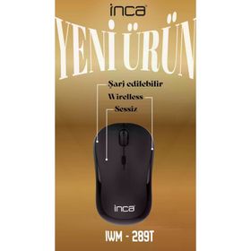 Inca IWM-289T Siyah Ergonomic Design Şarjlı Kablosuz Mouse
