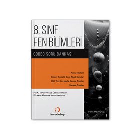 İncedetay Yayınları 8. Sınıf LGS Fen Bilimleri Codec Soru Bankası