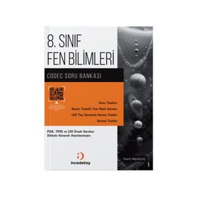 İncedetay Yayınları 8. Sınıf LGS Fen Bilimleri Codec Soru Bankası