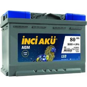 İnci AGM 12 V 80 Ah Start Stop Akü
