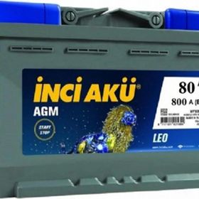 İnci AGM 12 V 80 Ah Start Stop Akü