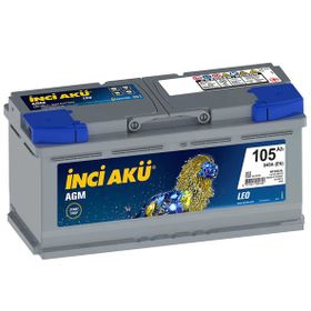 İnci AGM Leo 12 V 105 Ah Start Stop Akü