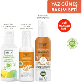 INCIA %100 Doğal Yaz Güneş Bakım Seti