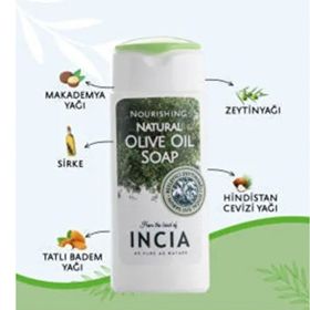 Incia 50 ml Doğal Besleyici Seyahat Boyu Zeytinyağlı Saf Kastil Sabun