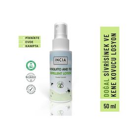 Incia 50 ml Pudra Kokulu Sivrisinek ve Kene Kovucu Losyon