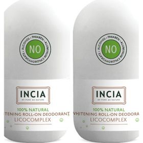 Incia 50 ml x 2 Adet Beyazlatıcı Doğal Roll-On Deodorant