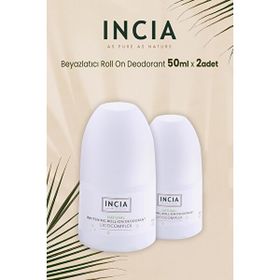 Incia 50 ml x 2 Adet Beyazlatıcı Doğal Roll-On Deodorant