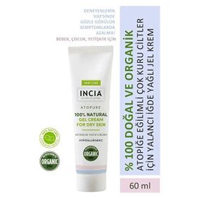 Incia 60 ml Kuru Ciltler için Doğal Jel Krem