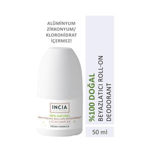 Incia Whitening Antiperspirant Ter Önleyici Leke Yapmayan Roll-On Deodorant 50 ml