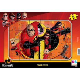 Incredibles Frame 24 Parça Puzzle
