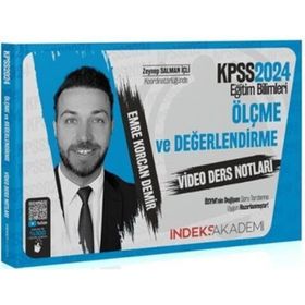 İndeks Akademi - 2024 KPSS Eğitim Bilimleri Ölçme ve Değerlendirme Video Ders Notları