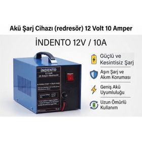 Indento 12 Volt 10 Amper Akü Şarj Cihazı