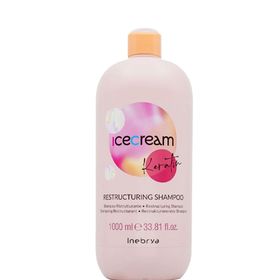 Inebrya Ice Cream Keratin Yeniden Yapılandırıcı 1000 ml Saç Şampuanı