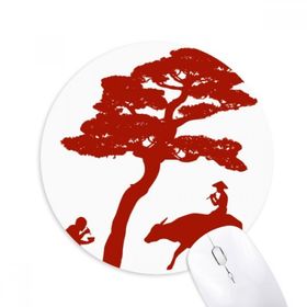 İnek Yuvarlak Mouse Pad