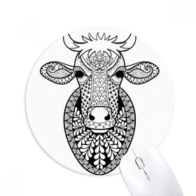 İnek Yuvarlak Mouse Pad