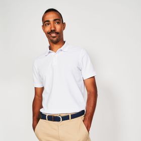Inesis Beyaz - MW500 Erkek Kısa Kollu Golf Polo Tişörtü