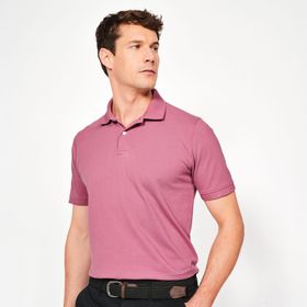 Inesis Koyu Pembe - MW500 Erkek Kısa Kollu Golf Polo Tişörtü
