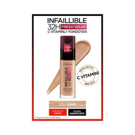 Infaillible 24H Fresh Wear 220 Sand 30 ml Uzun Süre Kalıcı Fondöten