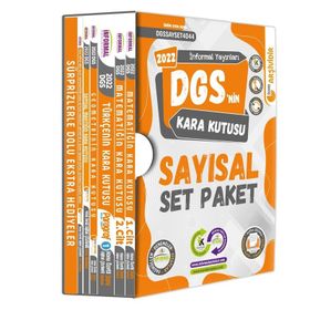 İnformal Yayınları 2022 Dgs'nin Kara Kutusu Sayısal Set Paket Konu Özetli Dijital Çözümlü Çıkmış Soru Bankası