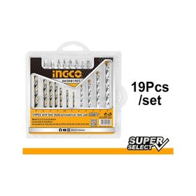 İngco AKSDB1901 19 Pcs Matkap Ucu ve Vida Seti