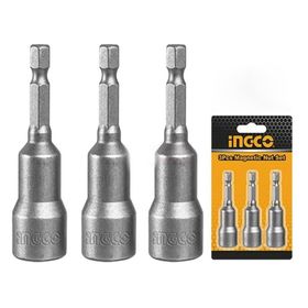 İngco ING-AMN1031 10 mm 3'lü Manyetik Somun Adaptörü Seti