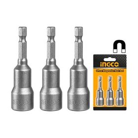 İngco ING-AMN1231 12 mm 3'lü Manyetik Somun Adaptörü Seti