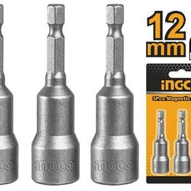 İngco ING-AMN1231 12 mm 3'lü Manyetik Somun Adaptörü Seti