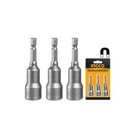 İngco ING-AMN1231 12 mm 3'lü Manyetik Somun Adaptörü Seti