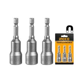İngco ING-AMN1231 12 mm 3'lü Manyetik Somun Adaptörü Seti