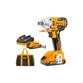 İngco ING-CIWLI2001 20V 2x2 Ah Li-ion 1/2 inç Kömürsüz Akülü Somun Sıkma Makinesi