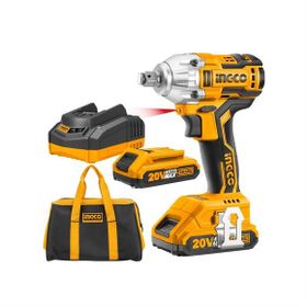 İngco ING-CIWLI2001 20V 2x2 Ah Li-ion 1/2 inç Kömürsüz Akülü Somun Sıkma Makinesi
