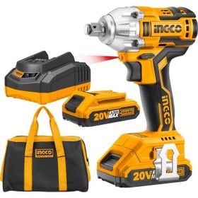 İngco ING-CIWLI2001 20V 2x2 Ah Li-ion 1/2 inç Kömürsüz Akülü Somun Sıkma Makinesi