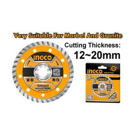 İngco ING-DMD031251 Endüstriyel Turbo Elmas 125x22.2 mm Disk