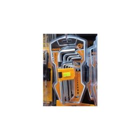 İngco ING-HHK11091 1.5-10 mm Endüstriyel 9'lu Uzun Alyan Anahtar Seti