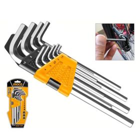İngco ING-HHK11091 1.5-10 mm Endüstriyel 9'lu Uzun Alyan Anahtar Seti
