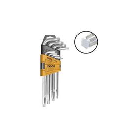 İngco ING-HHK13091 T10-T50 Endüstriyel 9'lu Uzun Torx Anahtar Seti