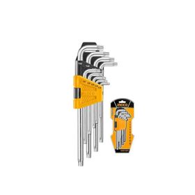 İngco ING-HHK13091 T10-T50 Endüstriyel 9'lu Uzun Torx Anahtar Seti