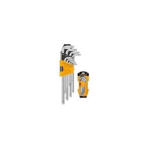 İngco ING-HHK13091 T10-T50 Endüstriyel 9'lu Uzun Torx Anahtar Seti