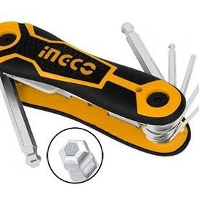 İngco ING-HHK14082 2-8 mm 6'lı Çakı Tipi Top Başlı Alyan Anahtar Seti