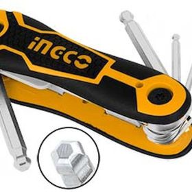 İngco ING-HHK14082 2-8 mm 6'lı Çakı Tipi Top Başlı Alyan Anahtar Seti