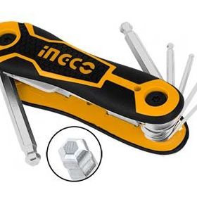 İngco ING-HHK14082 2-8 mm 6'lı Çakı Tipi Top Başlı Alyan Anahtar Seti