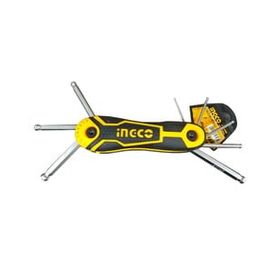 İngco ING-HHK14082 2-8 mm 6'lı Çakı Tipi Top Başlı Alyan Anahtar Seti