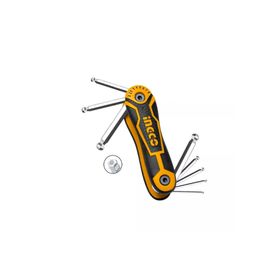 İngco ING-HHK14082 2-8 mm 6'lı Çakı Tipi Top Başlı Alyan Anahtar Seti