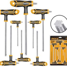 İngco ING-HHKT8083 Endüstriyel 8'li T Kollu Torx Anahtar Seti