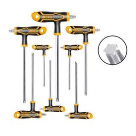 İngco ING-HHKT8083 Endüstriyel 8'li T Kollu Torx Anahtar Seti