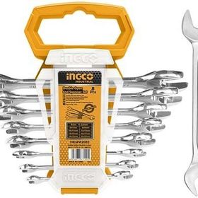 İngco ING-HKSPA2088 6-22 mm Endüstriyel 8'li Açık Anahtar Seti