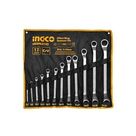 İngco ING-HKSPA3142 6-32 mm Endüstriyel 12'li Yıldız İki Ağız Anahtar Seti