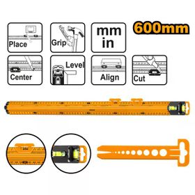 İngco ING-HSR36003 60 cm Su Terazili Alüminyum Cetvel